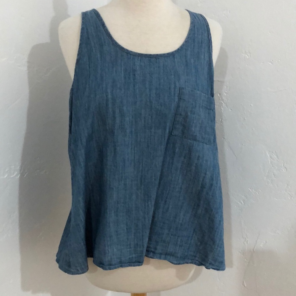 Jack by BB Dakota Denim Sleeveless Top Size S